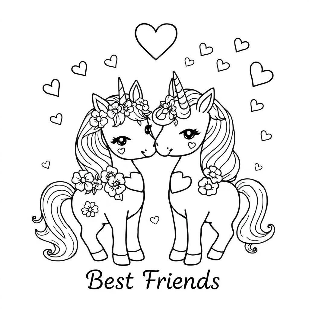 Unicorn coloring preview 6
